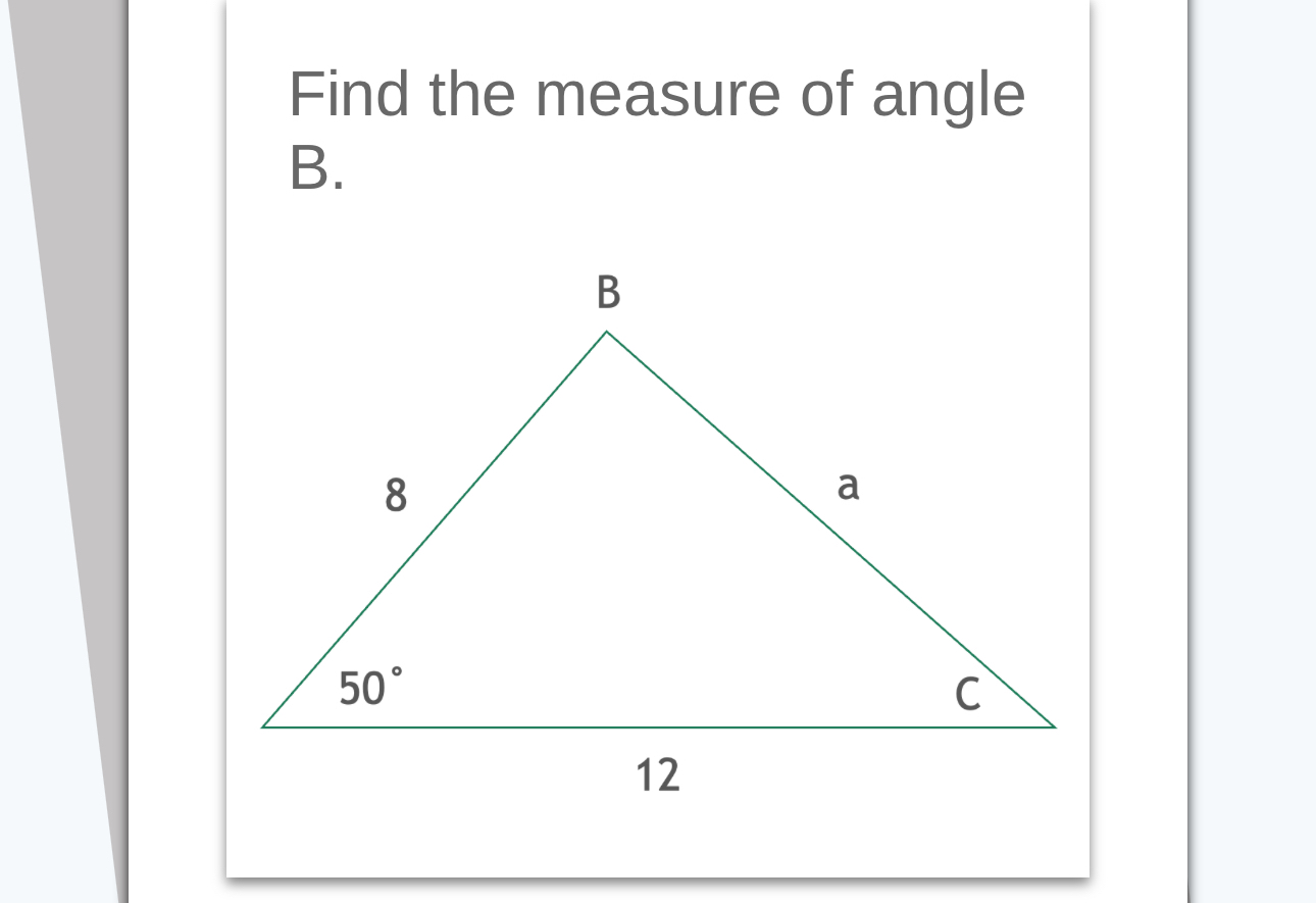 geometry assignment find the measure of angle b