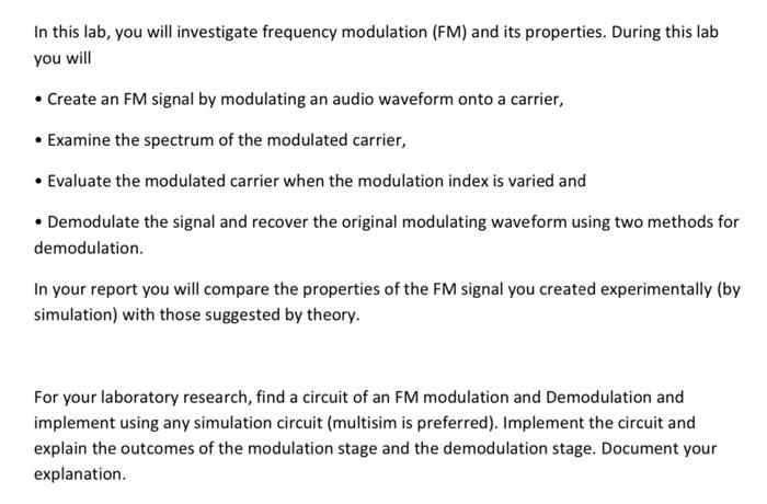 Solved In this lab, you will investigate frequency Circuit Diagram
