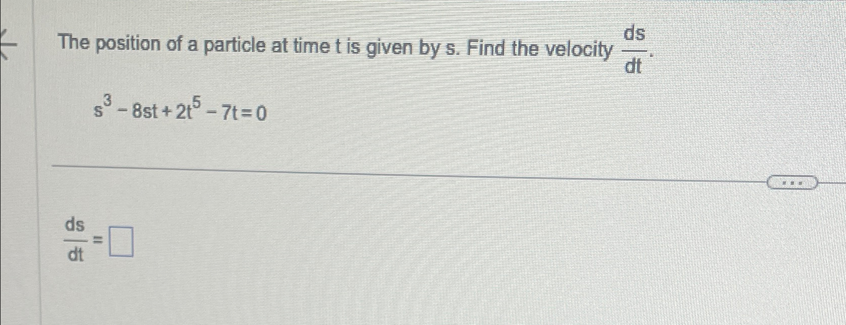Solved The position of a particle at time t ﻿is given by s. | Chegg.com