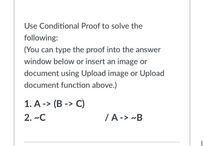 Solved intro to logic , solve proof using rules of | Chegg.com