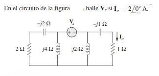 Solved En el circuito de la figura , halle Vs si Io=2/0∘A | Chegg.com