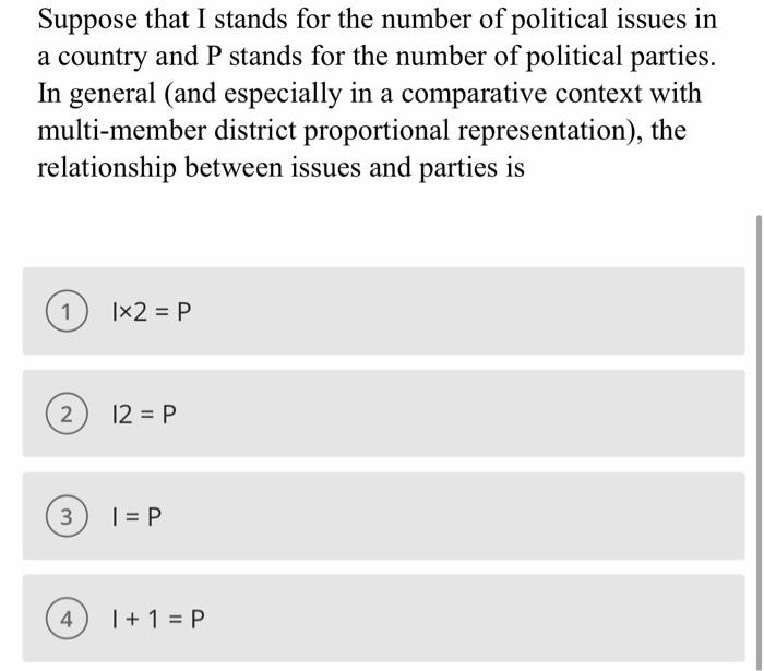 This Questions Is For Politics Class, Can You Explain | Chegg.com