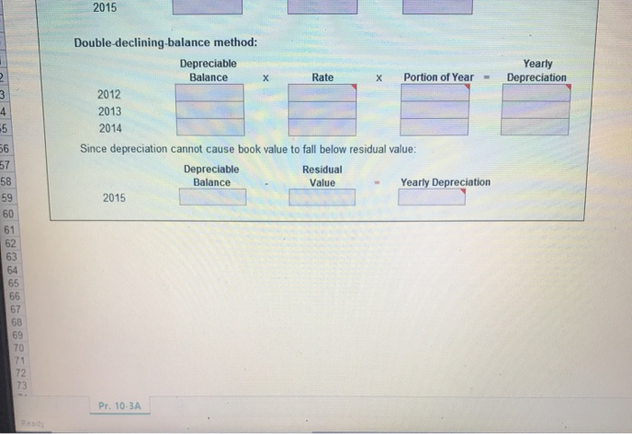 Solved Problem 10-3A Name: Section: For use with Accounting, | Chegg.com