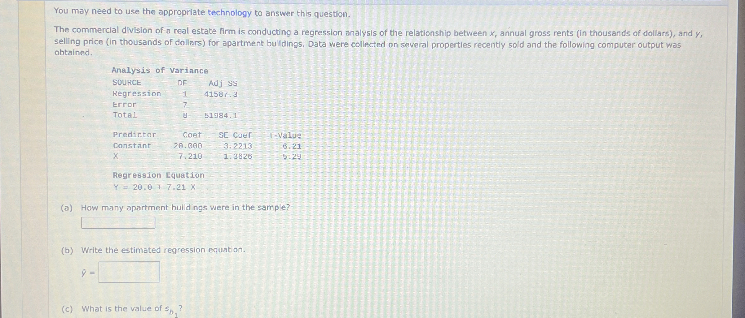 Solved You may need to use the appropriate technology to