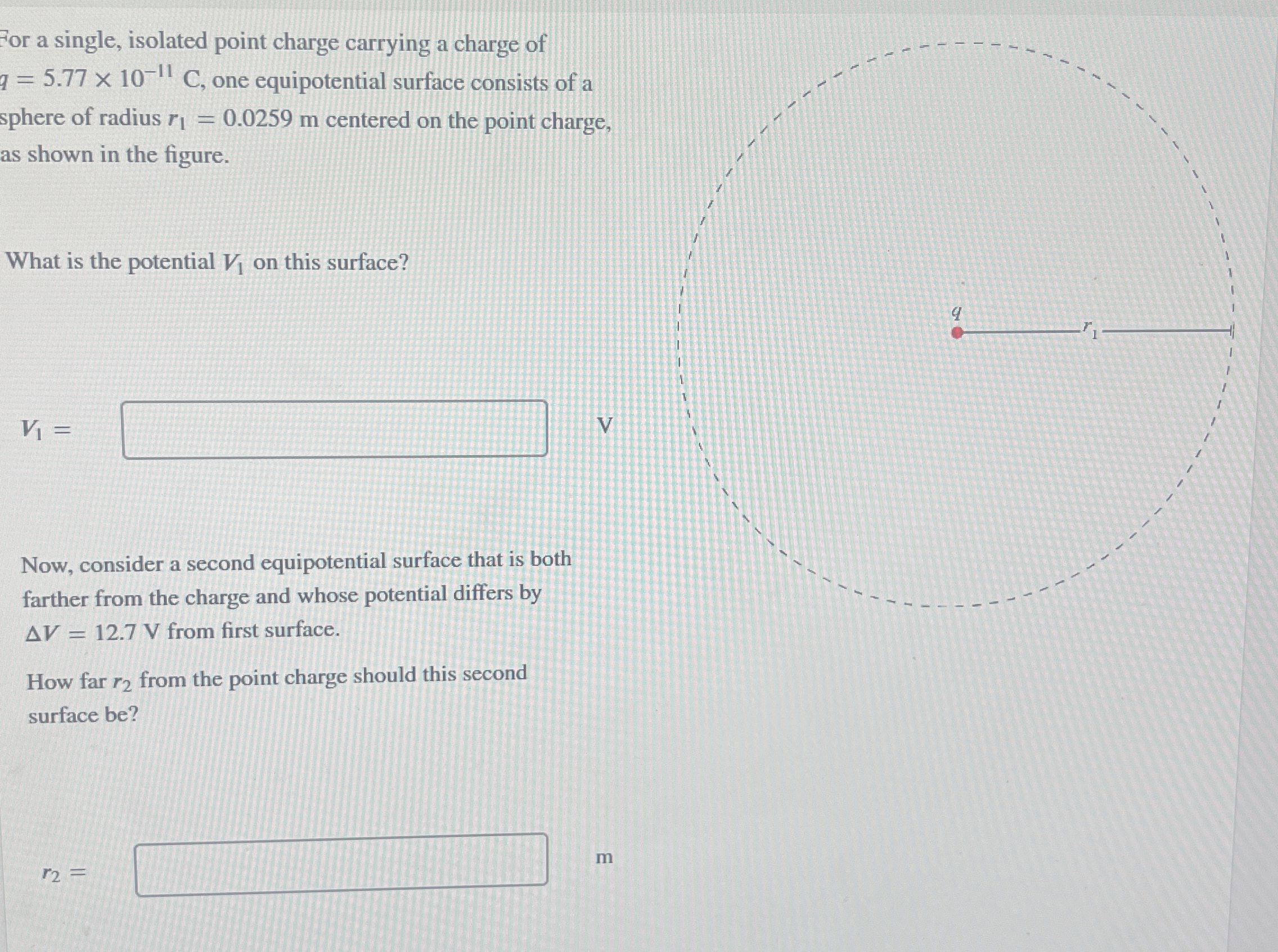 Solved ?0∞ ﻿For a single, isolated point charge carrying a | Chegg.com