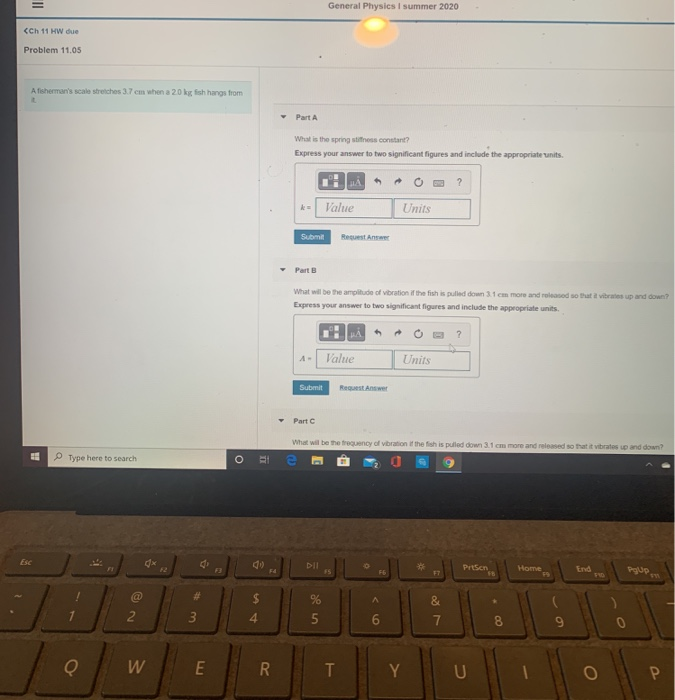 Solved General Physics I summer 2020 | Chegg.com