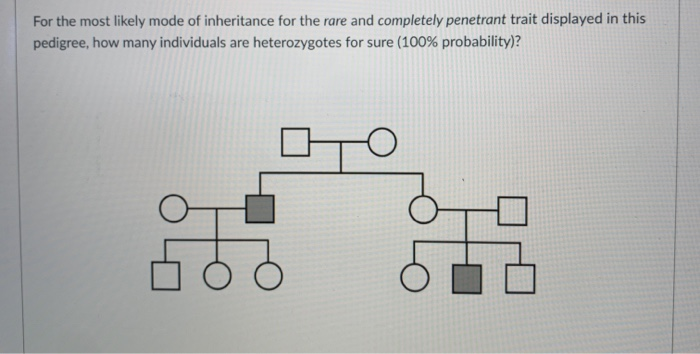 Solved If the trait in the following pedigree is rare and | Chegg.com
