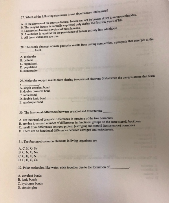 Solved 27. Which Of The Following Statements Is True About | Chegg.com Solved 27. Which Of The Following Statements Is True About | Chegg.com