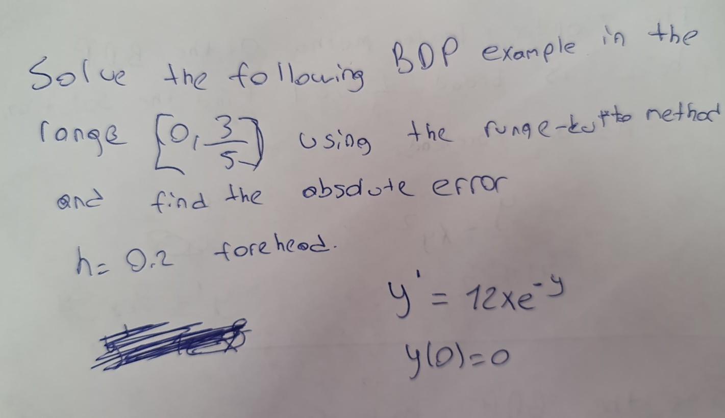 Solved in the Solue the following BDP example longe {0,22 | Chegg.com