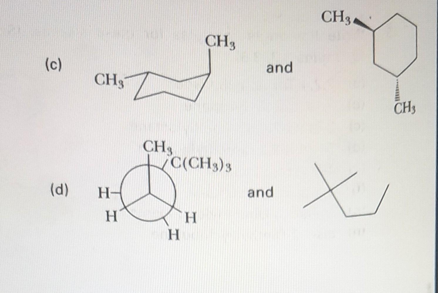 Solved Determine whether the following pairs of structures | Chegg.com
