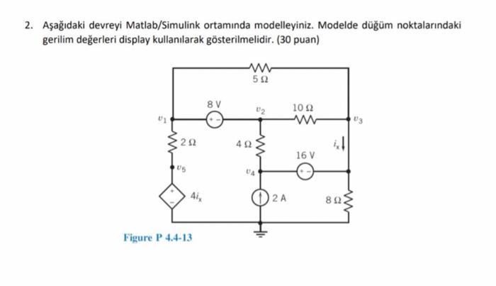 Solved Model the following circuit using matlab/simulink. | Chegg.com