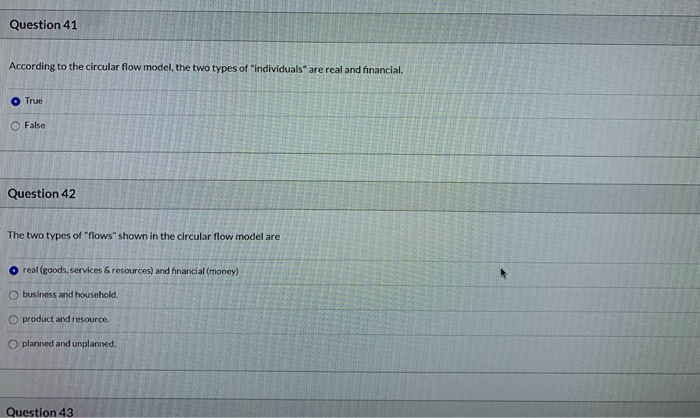 Solved Question 39 1 pts According to the circular-flow | Chegg.com