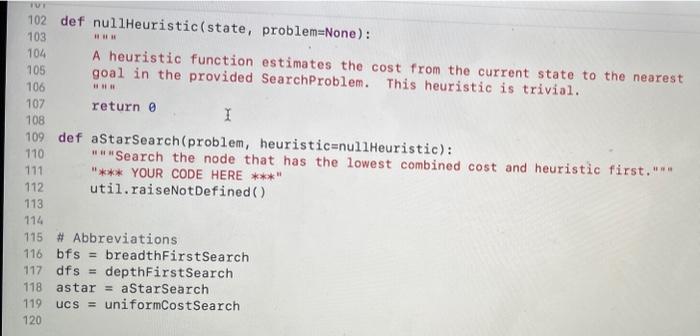 Solved In search.py, you will implement generic search | Chegg.com