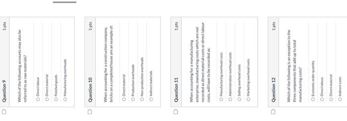 Question 9 1 pts Which of the following accounts may | Chegg.com