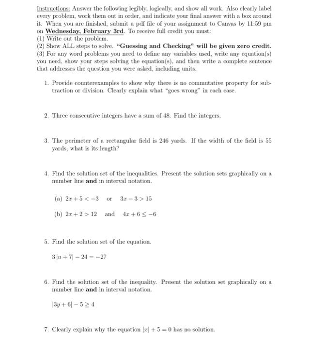 Solved Answer all 7 questions in full sentences and setp by | Chegg.com