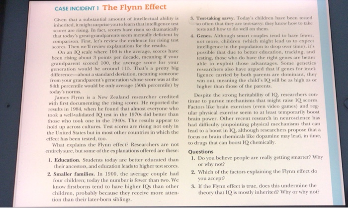 Flynn effect: Are people getting smarter?