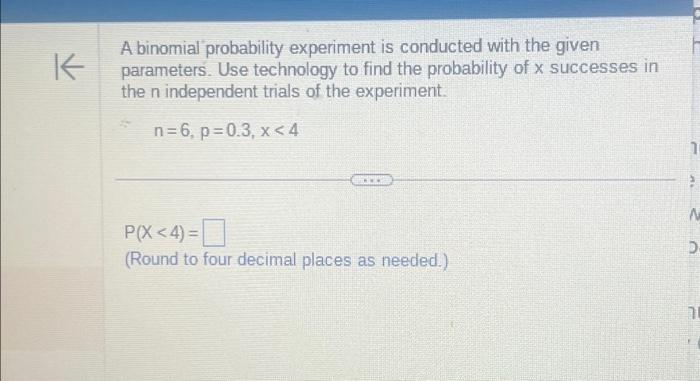 Solved Use Technology To Find The Probability Of X Successes | Chegg.com