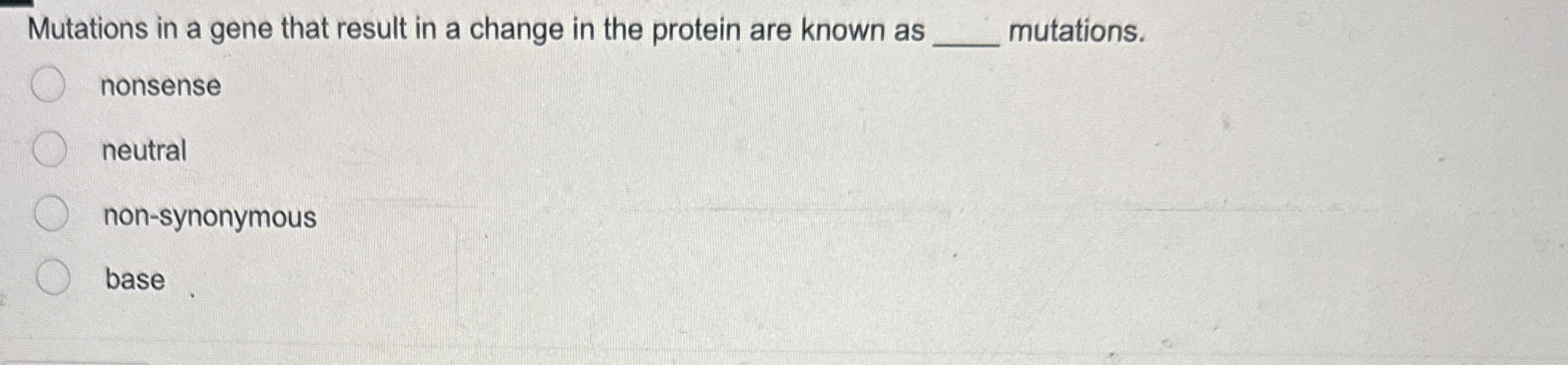 Solved Mutations in a gene that result in a change in the | Chegg.com