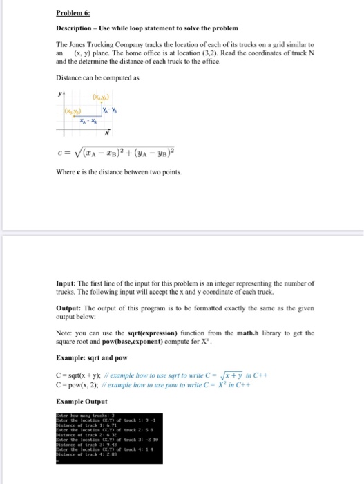 Solved Problem 6: Description - Use while loop statement to | Chegg.com