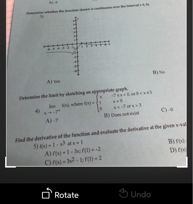 Solved A). Determine whether the function shown is | Chegg.com