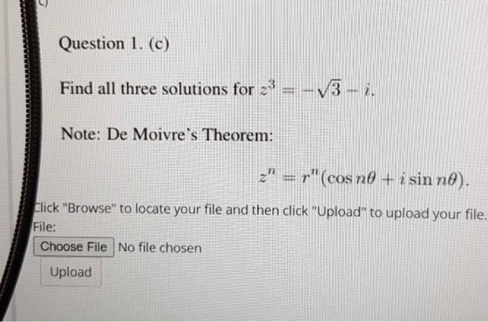 Solved Question 1 C Find All Three Solutions For 23 Chegg Com