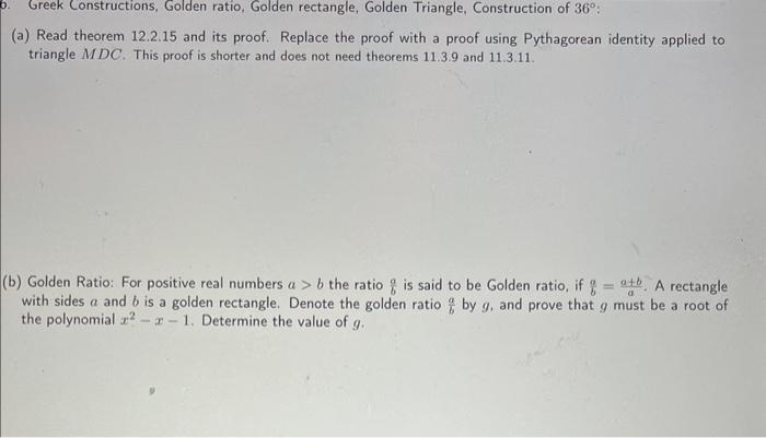 Solved (a) Read Theorem 12.2.15 And Its Proof. Replace The | Chegg.com