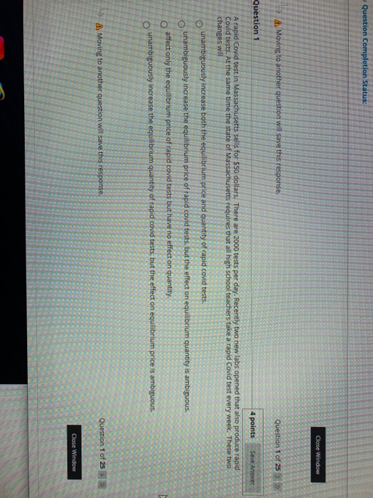 Solved Question Completion Status: Close Window A Moving to | Chegg.com