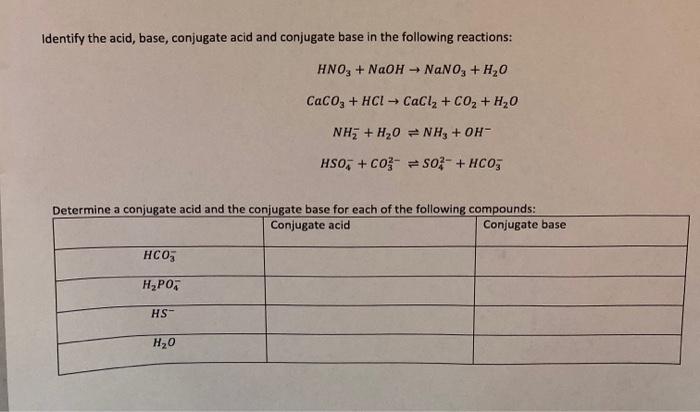 nano3 acid or base