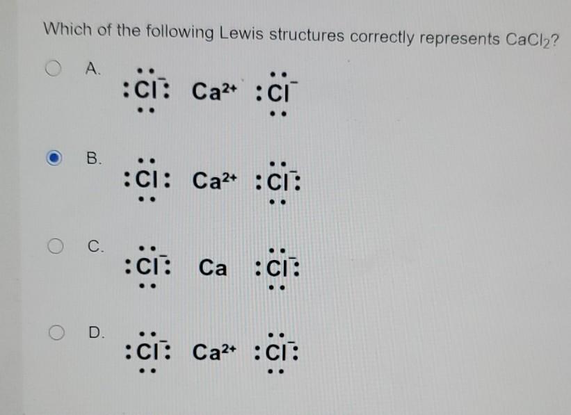 Solved Which Of The Following Lewis Structures Correctly Chegg Com