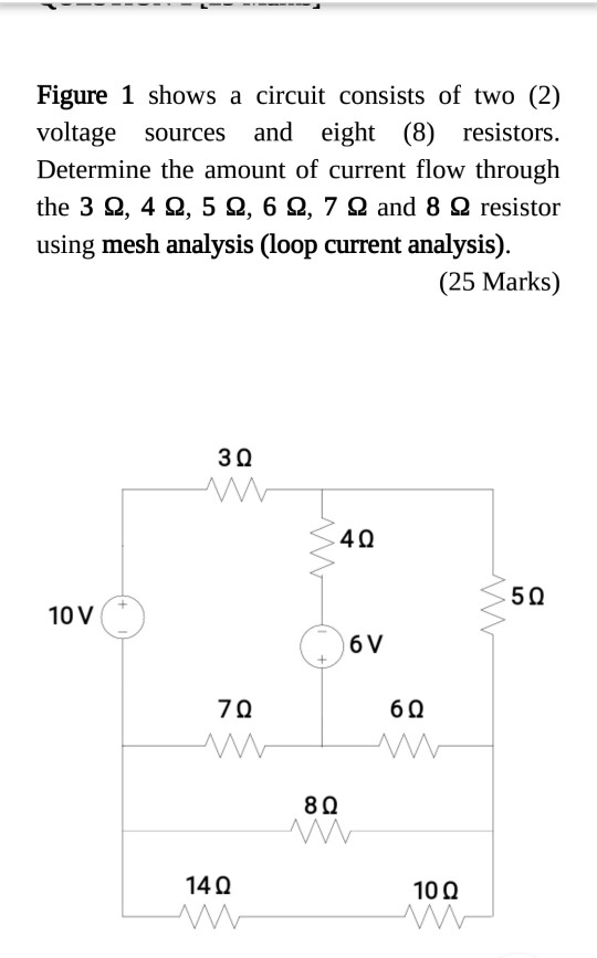 Solved Figure 1 shows a circuit consists of two (2) voltage | Chegg.com
