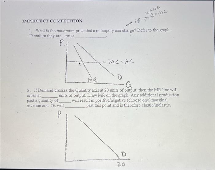 Solved 1. What is the maximum price that a monopoly can | Chegg.com