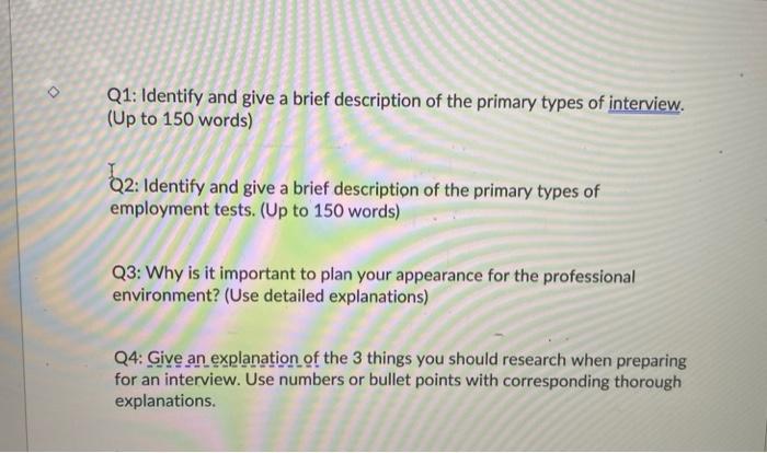 Solved Q1: Identify and give a brief description of the | Chegg.com