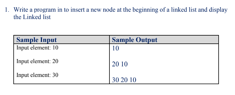 Solved Write a C program in to insert a new node at the | Chegg.com