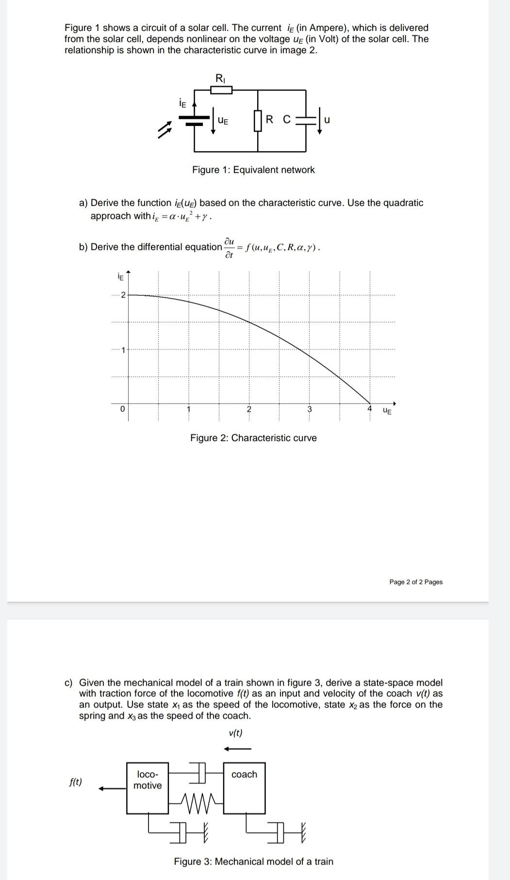 Solved Figure 1 shows a circuit of a solar cell. The current | Chegg.com