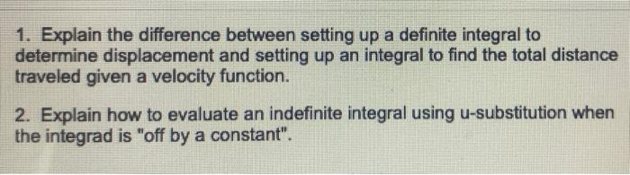 definition of integral setting