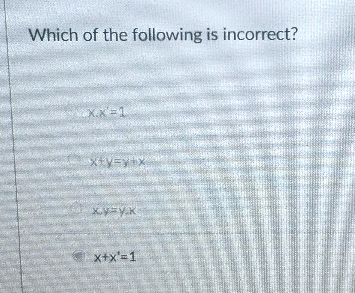 High Quality SOLUTION Which of the following is | Chegg.com