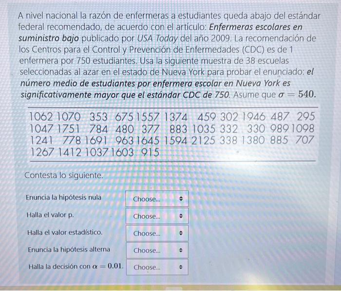 A nivel nacional la razón de enfermeras a estudiantes queda abajo del estándar federal recomendado, de acuerdo con el artícul