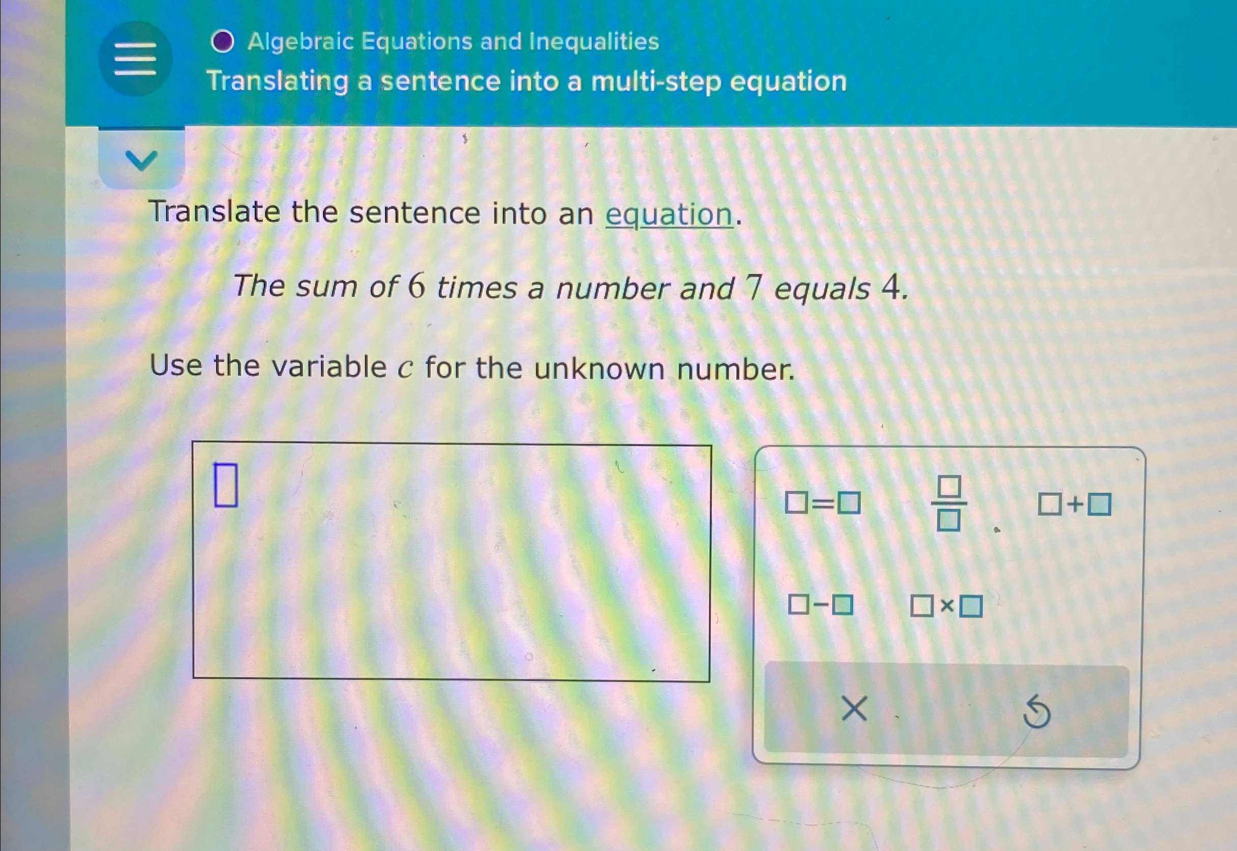 Solved Algebraic Equations and InequalitiesTranslating a | Chegg.com