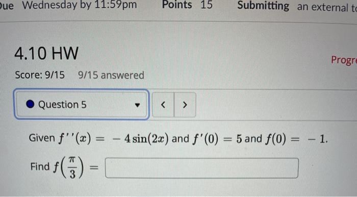 Solved Due Wednesday by 11:59pm Points 15 Submitting an | Chegg.com