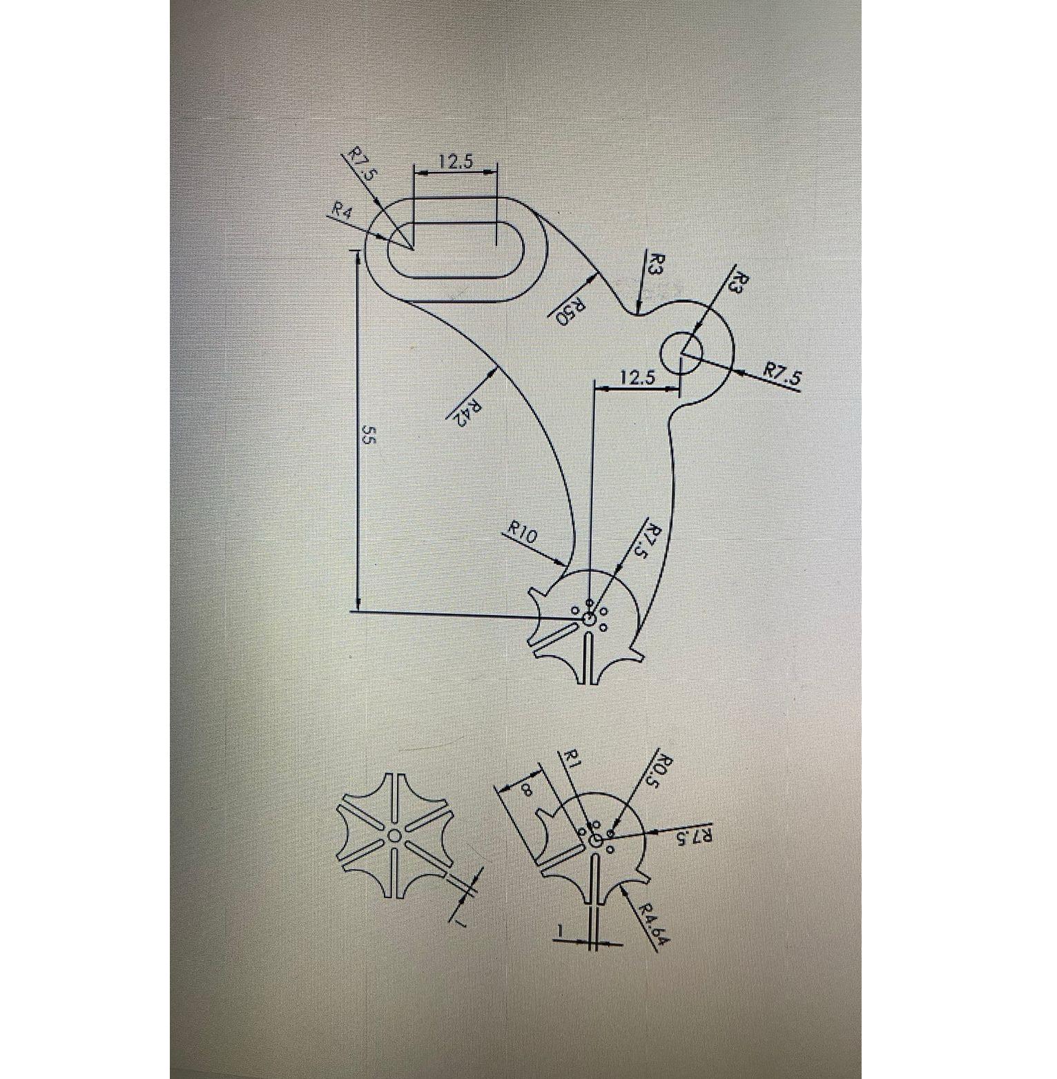 Solved How to drow in solidwork | Chegg.com