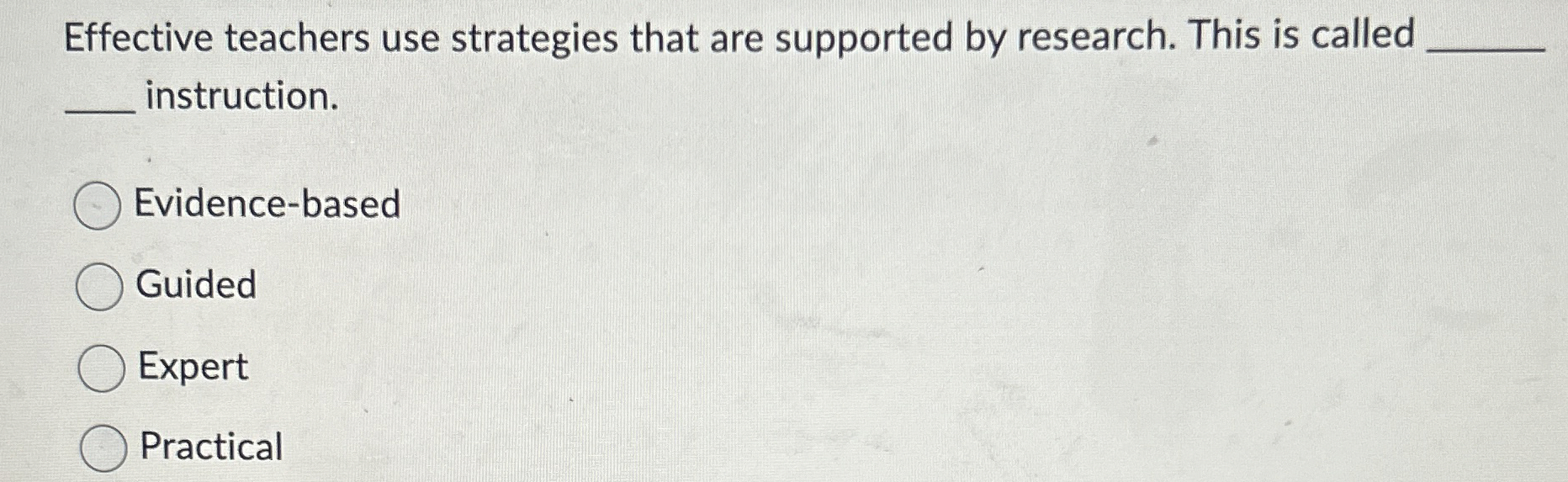 Solved eEffective teachers use strategies that are supported | Chegg.com