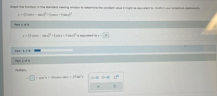 Solved Graph the function in the standard Viewing window to | Chegg.com