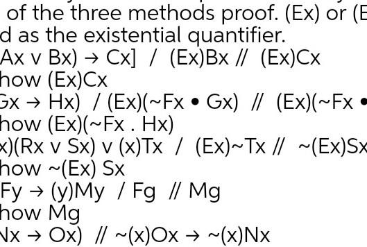 Solved of the three methods proof. (Ex) or (E d as the | Chegg.com