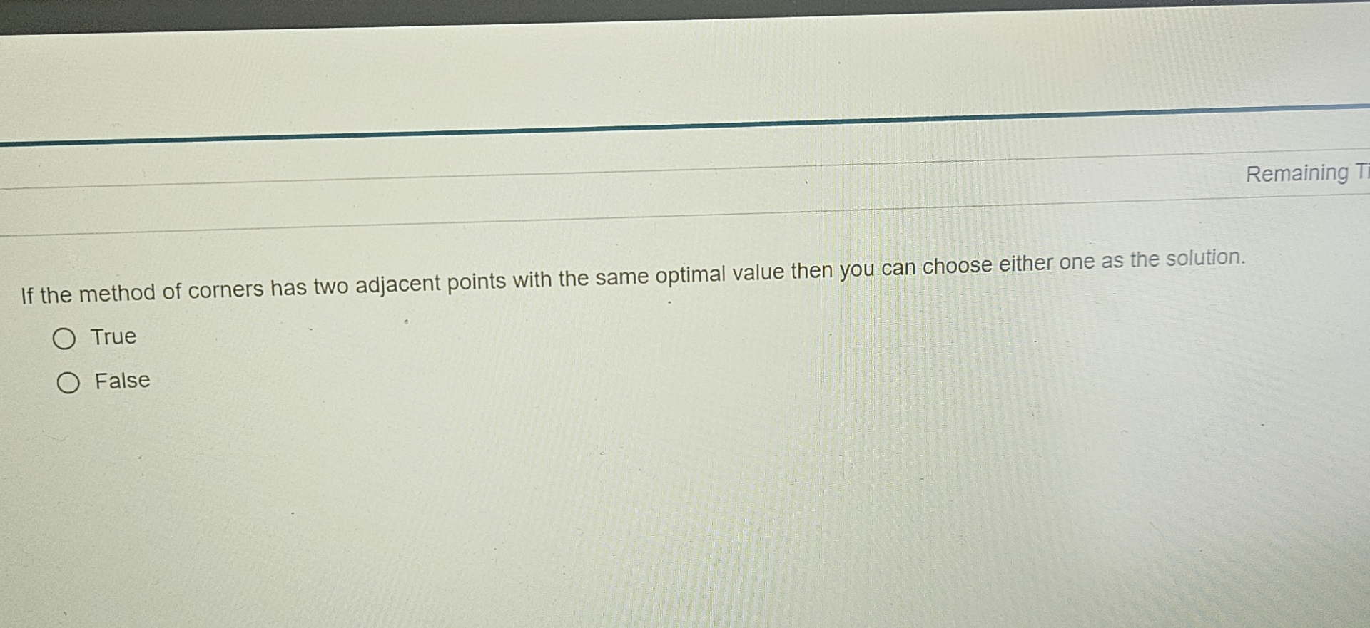 Solved Remaining TIf the method of corners has two adjacent | Chegg.com