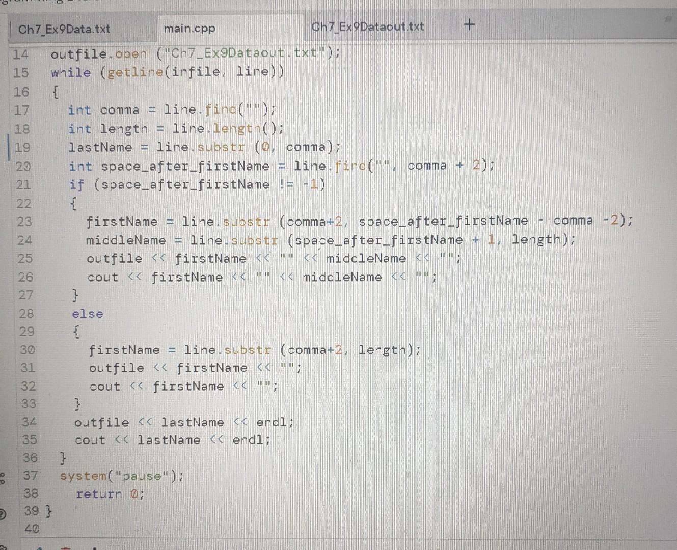 Solved my code isn't working out for me and could use some | Chegg.com