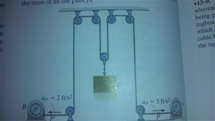 Solved Motors A And B Draw In The Cable With The | Chegg.com | Chegg.com