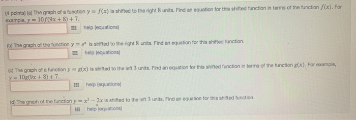 Solved (4 points) (a) The graph of a function y = f(x) is | Chegg.com