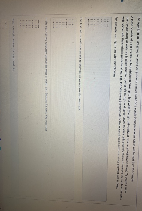 Solved The algorithm you are going to create will generate a | Chegg.com