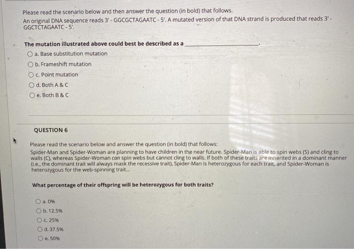 Solved Please read the scenario below and then answer the | Chegg.com
