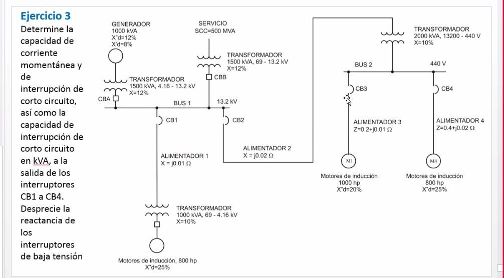 TRANSFORMADOR 2000 KVA, 13200 - 440 V X=10% GENERADOR | Chegg.com